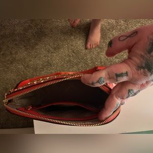 Pink Michael Kors leather Crossbody handbag in large